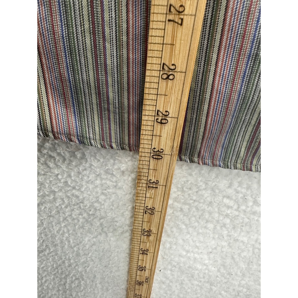 Eddie Bauer Men Long Sleeve Button Down Shirt Wrinkle Resistant Striped Cotton L - Picture 8 of 10